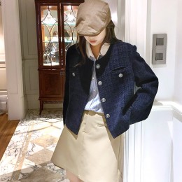 코울 트위드 버튼장식 데일리 자켓 SD-260146