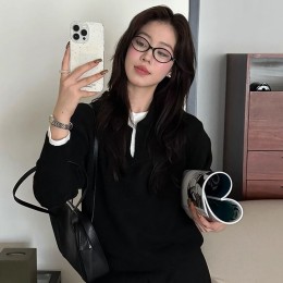 미네샤 카라 브이넥 데일리 소프트 니트 SD-260157