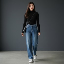 콜마인 캐시미어 하프넥 니트 폴라티 SD-260206