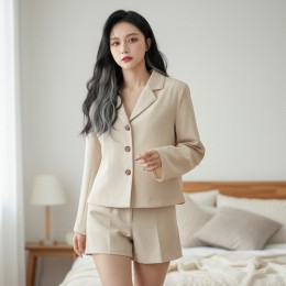 로텔즈 베이직 간절기 크롭 숏자켓 SD-260219