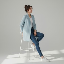 베틸 베이직 간절기 롱자켓 SD-260220