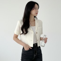 시스첼 크롭 반팔 자켓 여름자켓 SD-260221