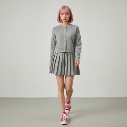 썬샤인 소프트 파스텔 가디건 치마 세트 SD-260224