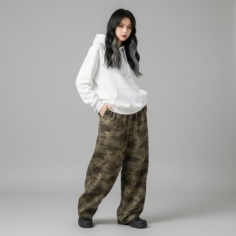 에카모 남녀공용 투윌 커브드와이드 팬츠 SD-260228