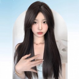 슈켄 원터치 시스루뱅 사이드뱅 긴생머리 가발 SD-251140