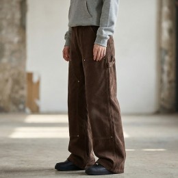 자칼린 리벳 카펜더 더블니 와이드바지 SD-260237