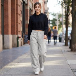 자칼린 리벳 카펜더 더블니 와이드바지 SD-260237