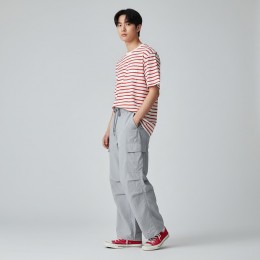 카라젯 바스락 스트링 카고 와이드바지 SD-260305