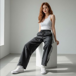 발로이드 바스락 스트링 라인 와이드바지 SD-260306