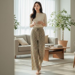 샤라빈 차르르핏 아이스쿨 주름 바지 SD-260401