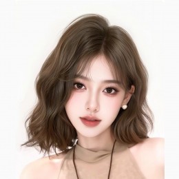 카네아 물결웨이브 단발머리 사이드뱅 여성 통가발 SD-251226