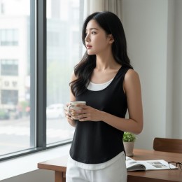 반쥬세드 레이어드 스쿱넥 나시 이너티 SD-262017