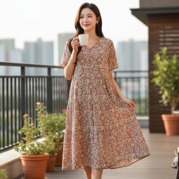 엘로디 하늘하늘 브이넥 캉캉원피스 SD-262039