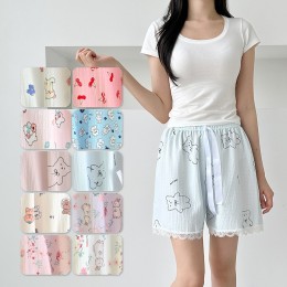 디디 여름 홈웨어 포포면 레이스 반바지 SD-262043