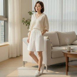 키펠라 린넨라이크 버뮤다 반바지 SD-260516
