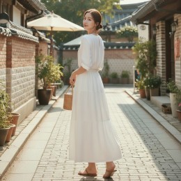 힐런시아 여름 티어드 캉캉 롱스커트 SD-260519
