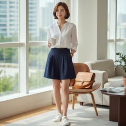 파이클로 데이지 투턱 반바지 SD-260521