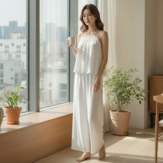 벨로니 아이스터치 데님룩 나시셋업 와이드 SD-260528