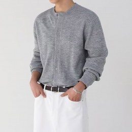 크렌도 남자 베이직 라운드 가디건 SD-260165