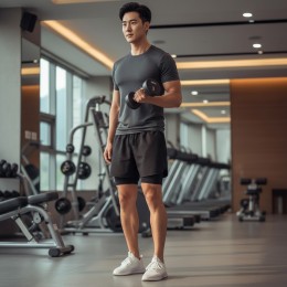데이퍼 스포츠 투인원 헬스 운동 반바지 SD-260544