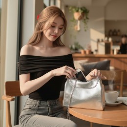 폰테일즈 오프숄더 셔링 크롭 티셔츠 SD-260628