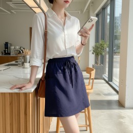 니니카 허리밴딩 치마바지 페이크 반바지 SD-262072