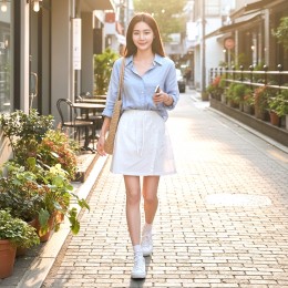 니니카 허리밴딩 치마바지 페이크 반바지 SD-262072