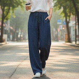 본치스 여름 얇은 린넨 와이드팬츠 마바지 SD-262075