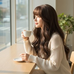 칼리아나 긴웨이브 메쉬 여성 통가발 SD-262076