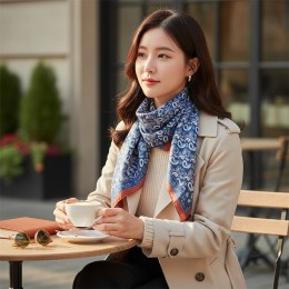 아나떼 패턴 반다나 롱 스카프 SD-260702