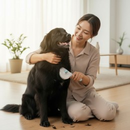 니고 반려동물 원터치 털제거 브러시 빗 SD-260721