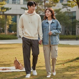 앤캠벨 남녀공용 카고 와이드 스트레이트 팬츠 SD-260818