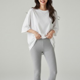 멜캄 베이직 9부 면스판 레깅스 SD-262099