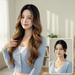 보잉카 그라데이션 투톤 웨이브 통가발 SD-260910