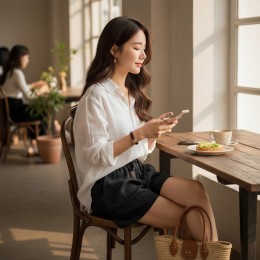 나리카 허리밴딩 여성 여름 반바지 SD-260421