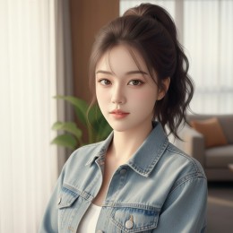 자키드 물결펌 포니테일 집게 가발 SD-260317