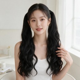 본젤 올림머리 밴드형 부분가발 2개세트 SD-260920