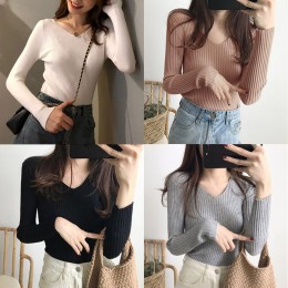 골지 브이넥티셔츠 SD-200968