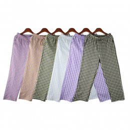 클리어 여성 체크 패턴 밴딩팬츠 SD-210421