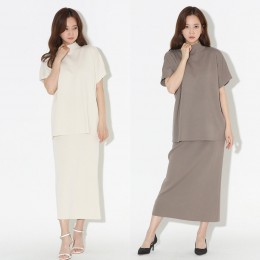 [Sale] 반목 롱스커트 니트세트 SD-220417