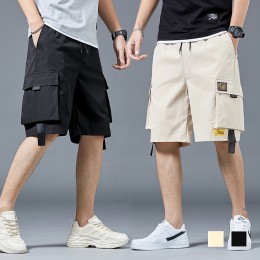 옆라벨 남자 카고반바지 SD-220528