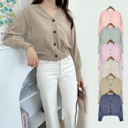 플랑 베이직 캐시 크롭 가디건 SD-220802