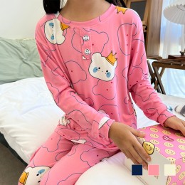 [Sale] 왕관곰 아동 긴팔 조거 잠옷세트 SD-220930