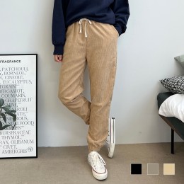 사라 코듀로이 골덴 여자 조거 팬츠 SD-220942