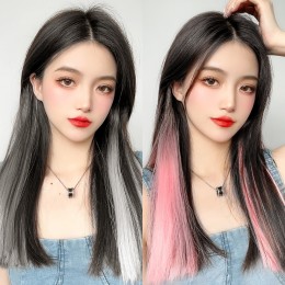 일자 포인트 컬러 헤어피스 붙임머리 SD-221024