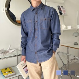 [Sale] 델파르 남자 기본 청남방 데님셔츠 SD-221069-