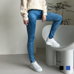 돌청워싱 기모 데님 레깅스 SD-221106