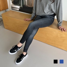심플워싱 기모 데님 레깅스 SD-221108