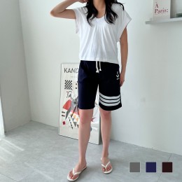 USA 닻 5부 면 반바지 SD-230416