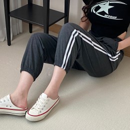 플로링 면 2선 조거 팬츠 SD-230466